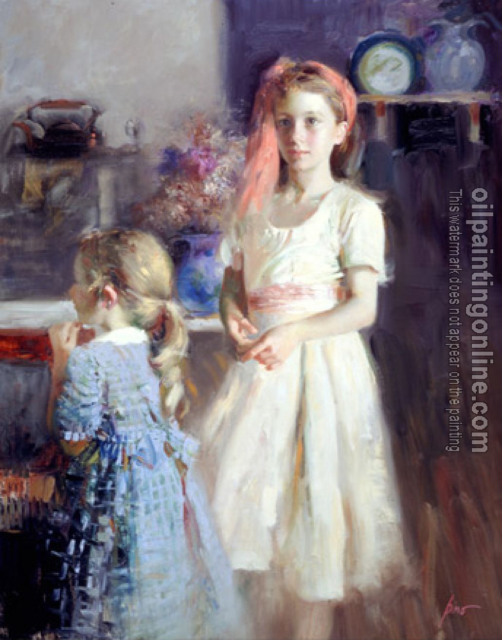 Pino Daeni - Impression oil painting.